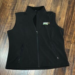 Black Walmart Zip-Up Vest
